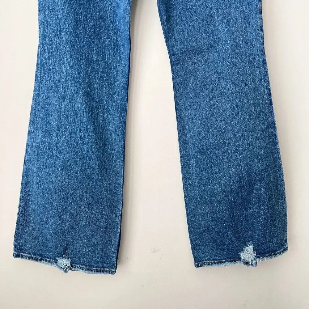 Levi's Premium 70s High Flare Distressed Jeans Blue 29